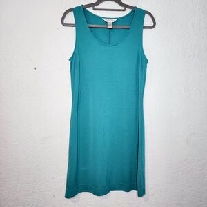 Brooks Brothers Blue Tank Dress, Size Small, Round Neck Sleeveless Sheath Shell